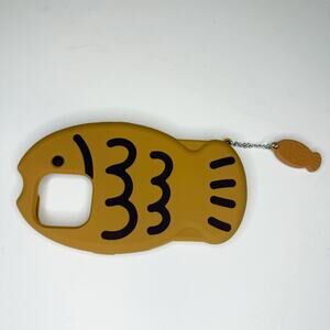 Iphone 16 Pro Silicone Soft Case 3D Cartoon Taiyaki Fish with Keychain